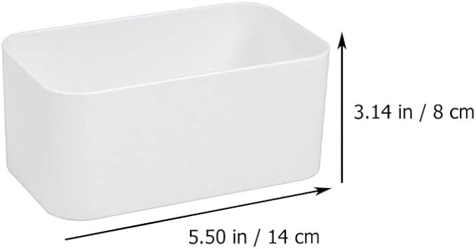 Cabilock 4pcs Floating Shelf Wall Mounted Plastic Storage Organizer Bin, Makeup Organizer Adhesive Bathroom Ledge Shelf for Home Decor, Kitchen, Bathroom, Office, Bedroom, Room