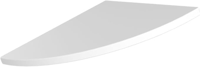 Cabilock White Corner Wall Shelf Stable Triangular Storage Plank for Home Office Bedroom Bathroom Sturdy Lightweight Shelf for Bottles Books Jars Makeup Organizers Space Saving Wall Mounted