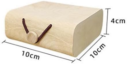 Natural Birch Bark Box Handmade Fruit Tray Bread Basket Biscuit Cookies Tea Box Eyeglasses Phone Case Bread Jewelry Watch Storage Package Cylinder Veneer Case (100x100x40)
