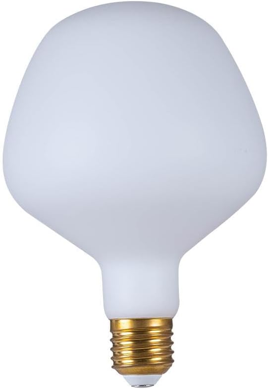 SD LUX Oversized Decorative LED Light Bulbs 12W 1800LM (Equivalent 150W) Dimmable Vintage Edison Filament Bulbs E26 Large Globe Bulb Milky Glass for Home Office, Daylight 5000K, 1 Pack