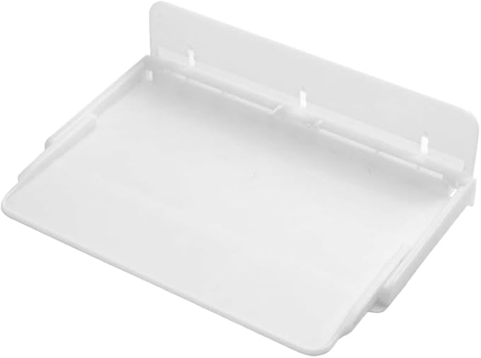 UPKOCH Foldable Floating Shelf for Wall, No Drill Stick On Bedside Organizer Tray, Renter Friendly Small Fold Down Ledge Shelves for RV Dorm Bedroom, White