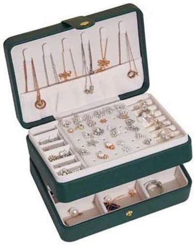 Makeup Organizers Jewelry Box Modern Simple Leather Jewelry Storage Box Jewelry Bag Storage Jewelry Ring Necklace Bracelet Jewelry Case (Color : B2) (B1) (A4)