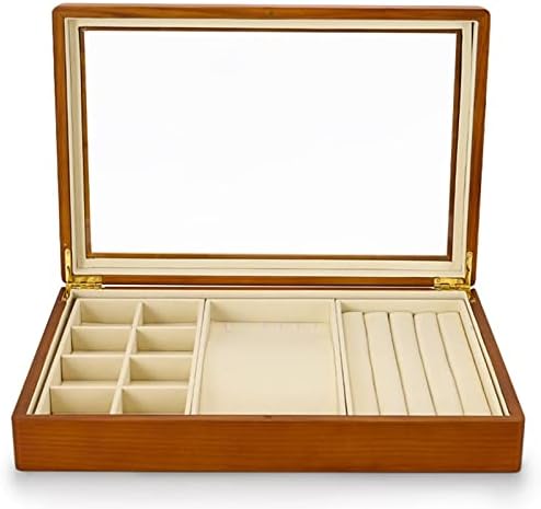 Makeup Organizers Multifunctional Jewelry Box Wooden Jewelry Storage Box Ring Display Tray Bracelet Storage Box Jewelry Case (Color : B1)