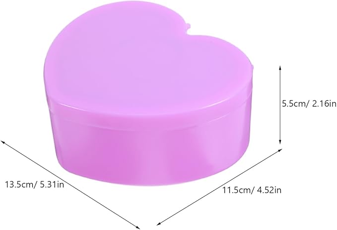 Heart Shaped Travel Jewelry Box for Girls Double Layer Jewelry Organizer with Built-in Makeup Mirror Portable Lightweight Storage for Earrings Rings Bracelets and Hair Accessories