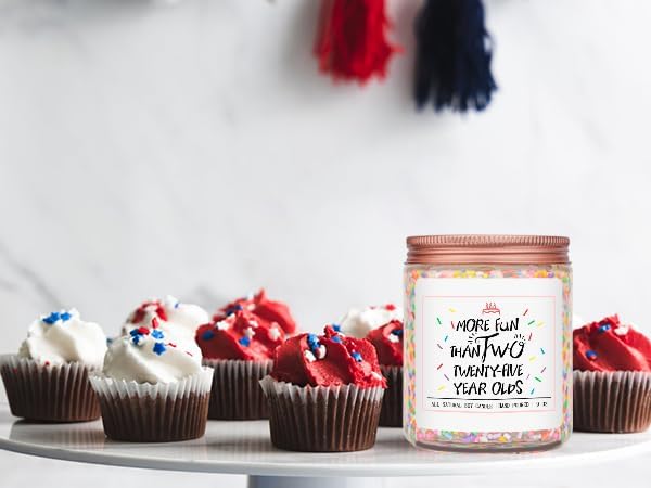 Homsolver 50th Birthday Gifts for Women, Best Ideas Birthday Decorations Candle Gift for Mom, Friends, Wife, Sister, Grandma, Vanilla Cream Scent Handmade Aromatherapy Candles