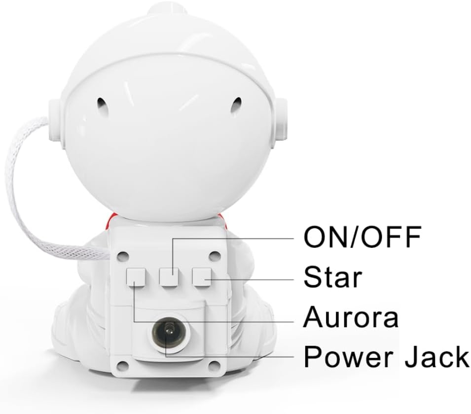 Aurora Projector Galaxy Night Light - Astronaut Space Projector Adjustable Head Angle, Ceiling LED Lamp with Timer and Remote, Kids Room Decor Aesthetic, for Christmas & Birthdays Home Party