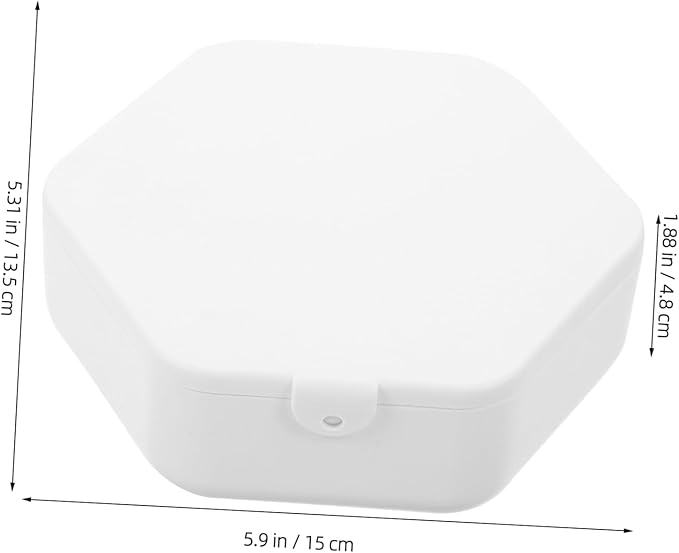 SOLUSTRE Portable Travel Jewelry Box Makeup Storage Mirror Earring Holder Mini Organizer for Women Fashion White