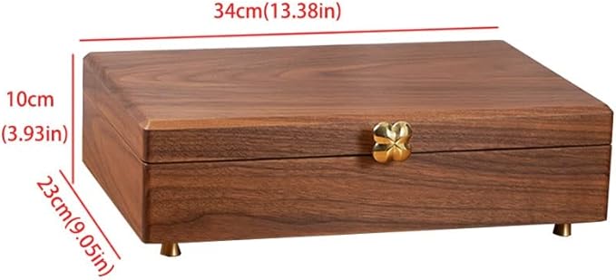 Makeup Organizers Jewelry Box Simple Retro Storage Box Ring Earring Necklace Bracelet Watch Storage Box Wooden Jewelry Box 13.38 Inch Jewelry Case