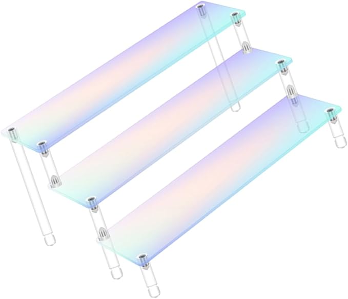 Zerodeko Acrylic Display Case Riser Stand for Handicrafts Makeup Jewelry Toy Collection Organizer