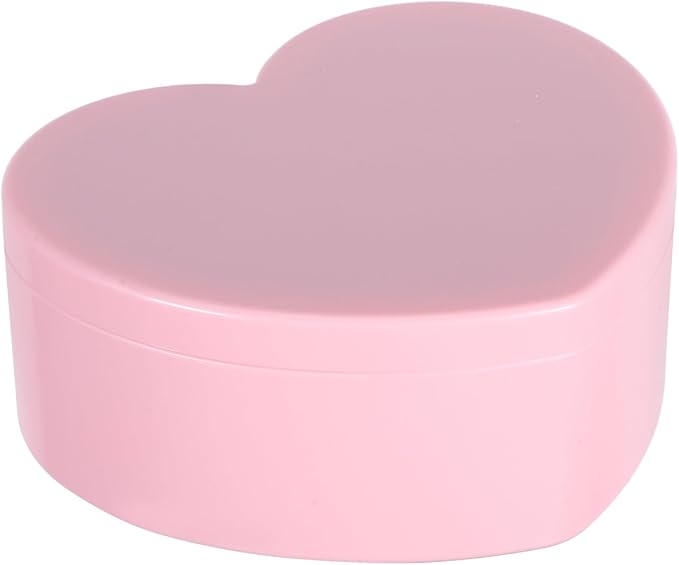 2pcs Heart Shaped Jewelry Organizer Makeup Mirror Dual-layer Decorative Box for Earrings and Bracelets Girls Women and Special Occasions