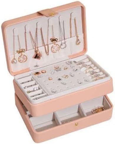 Makeup Organizers Jewelry Box Modern Simple Leather Jewelry Storage Box Jewelry Bag Storage Jewelry Ring Necklace Bracelet Jewelry Case (Color : B2) (B1) (A3)