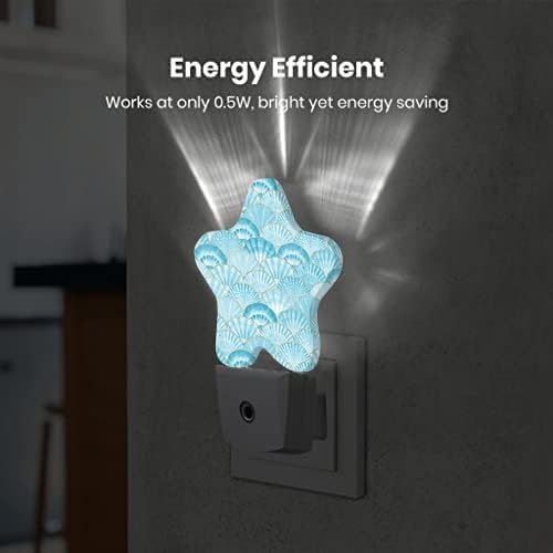 Night Light Plug-in into Wall Dusk to Dawn Smart Sensor White Led Nightlight for Bedroom Bathroom Kitchen Hallway Stairs Energy Efficient Decor Desk Lamp Beach Decor