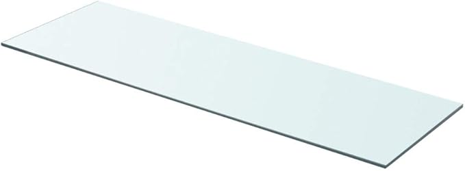 Shelf Panel Glass Clear 31.5"x9.8"Glass Floating Shelves Bathroom Shelf Bathroom Storage Organizer Shelf