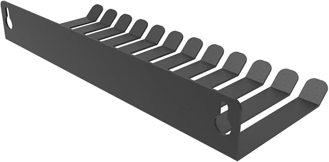 Wall Mount Cable Hanger Cable Rack Organizer Holder with 11 Slots or Cord Management Cable Storage (9INCBH)