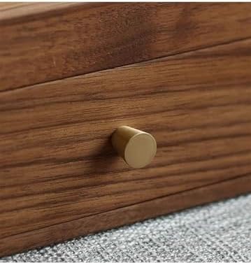 Black Walnut Ring Box - Elegant Solid Wood Jewelry Organizer for Desk & Office - Perfect Storage for Rings, Tea Cakes, Cosmetics - Ideal Gift for Women