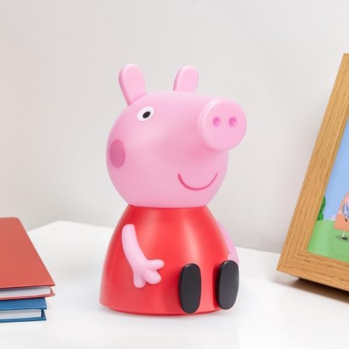 Paladone Peppa Pig Figure Lamp with Sound - Officially Licensed Baby Night Light, Kids Bedroom Accessories & Decor