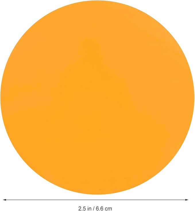 SOLUSTRE Sunset Ambient Light Film 2.6 Inch Transparent Orange Filter Sheet for Atmosphere Lighting and Multi-Color Sunset Lamp Effects