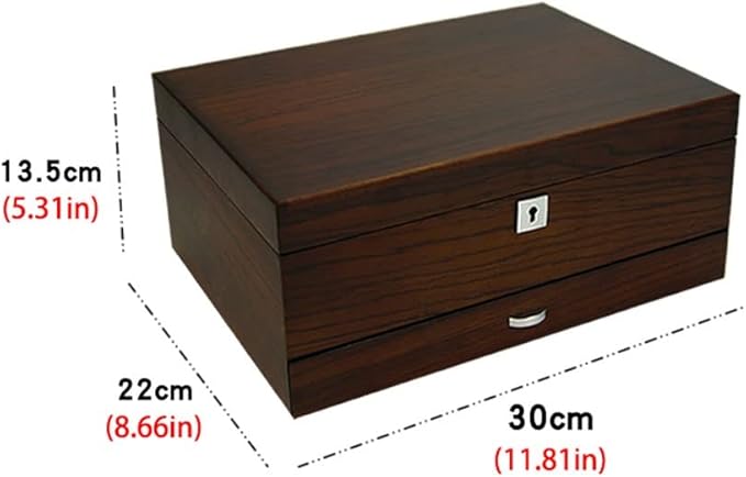 Makeup Organizers Retro Jewelry Box Multilayer Storage Box Ring Earring Necklace Bracelet Watch Small Jewelry Storage Box Jewelry Box 11.81 inch Jewelry Case