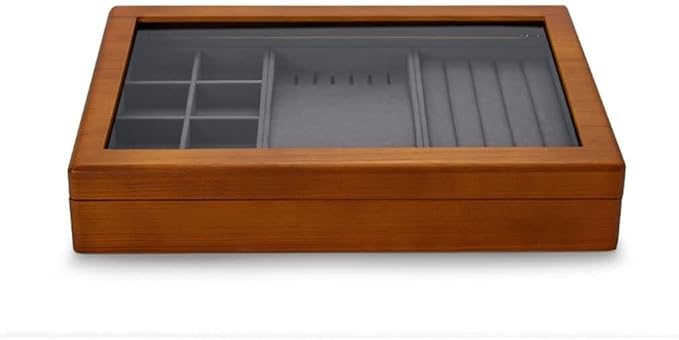 Makeup Organizers Multifunctional Jewelry Box Wooden Jewelry Storage Box Ring Display Tray Bracelet Storage Box Jewelry Case (Color : B2)