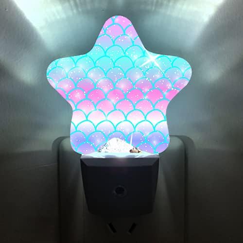 Night Light Plug-in into Wall Dusk to Dawn Smart Sensor White Led Nightlight for Bedroom Bathroom Kitchen Hallway Stairs Energy Efficient Decor Desk Lamp Beach Decor