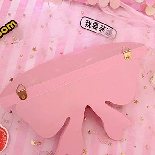NAA Kawaii Wood Floating Shelf Kawaii Wall Decor Kawaii Room Decor Kawaii Pink Room Décor, Pastel Pink