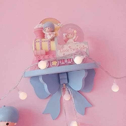 Kawaii Wood Floating Shelf - Kawaii Wall Decor - Pink Room Decor (Blue)