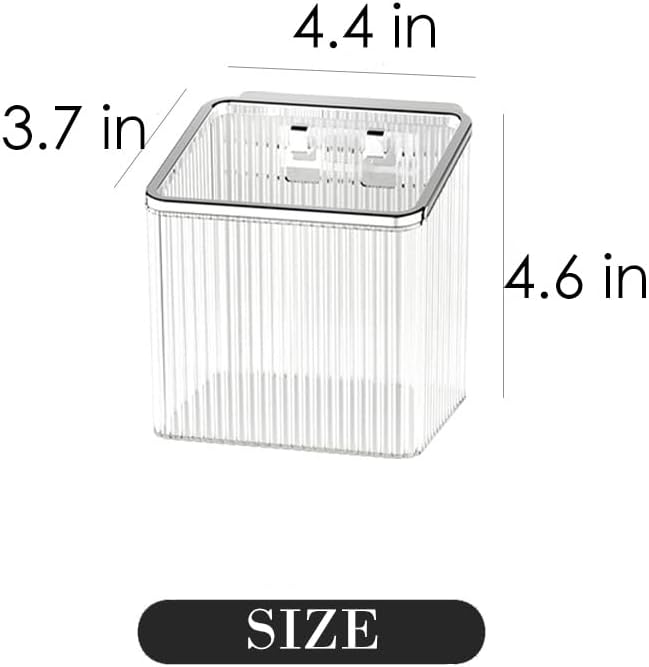 Floating Shelves | Space-Saving Floating Organizer for Kitchen, Bathroom & Office | Plastic Storage Shelves for Makeup & Home Decor (Transparent and Silver)