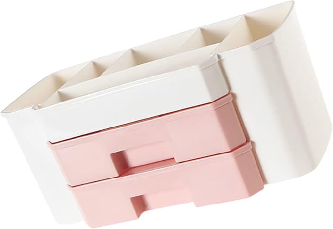 Desktop Jewelry Storage Box Drawer 1 Piece Makeup Organizer Compact Cosmetic Storage Case for Rings Earrings and Bracelets for Vanity Table Organization