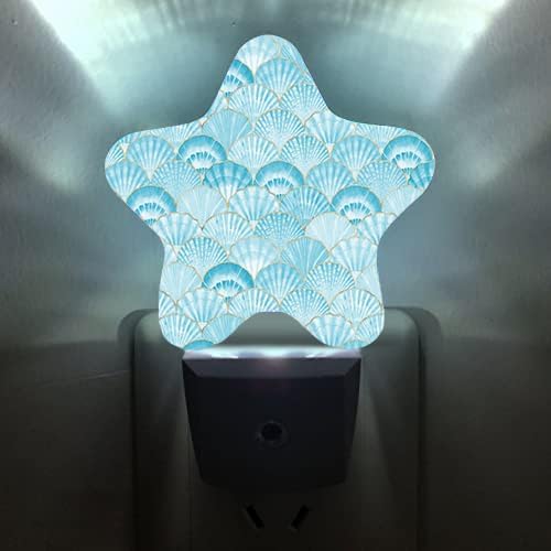 Night Light Plug-in into Wall Dusk to Dawn Smart Sensor White Led Nightlight for Bedroom Bathroom Kitchen Hallway Stairs Energy Efficient Decor Desk Lamp Beach Decor