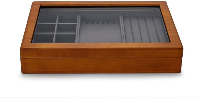 Makeup Organizers Multifunctional Jewelry Box Wooden Jewelry Storage Box Ring Display Tray Bracelet Storage Box Jewelry Case