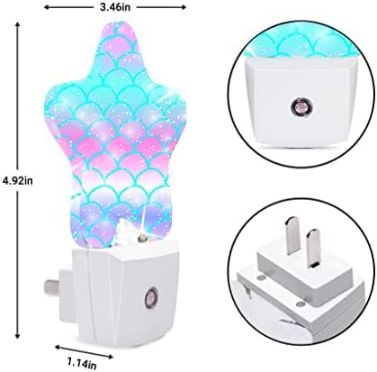 Night Light Plug-in into Wall Dusk to Dawn Smart Sensor White Led Nightlight for Bedroom Bathroom Kitchen Hallway Stairs Energy Efficient Decor Desk Lamp Beach Decor