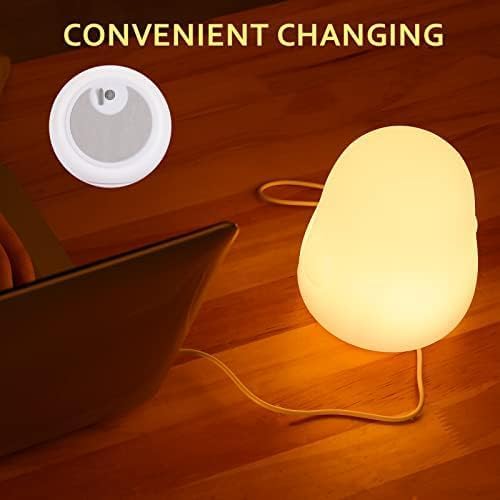 ZKLiLi Night Light for Kids Lamp, 16 Colors Lamp Cute, Dimmable Baby Night Lights for Nursery,Silicone Rechargeable Nightlight for Kids Room, Kawaii Room Decor (Penguin)