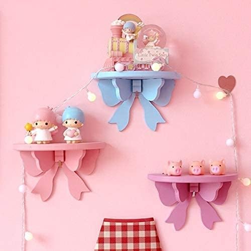 Kawaii Wood Floating Shelf - Kawaii Wall Decor - Pink Room Decor (Blue)