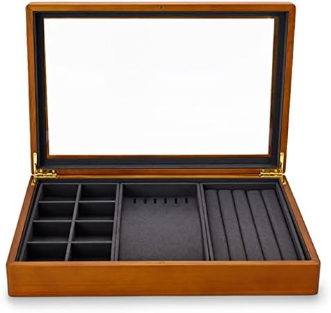 Makeup Organizers Multifunctional Jewelry Box Wooden Jewelry Storage Box Ring Display Tray Bracelet Storage Box Jewelry Case (Color : B2)