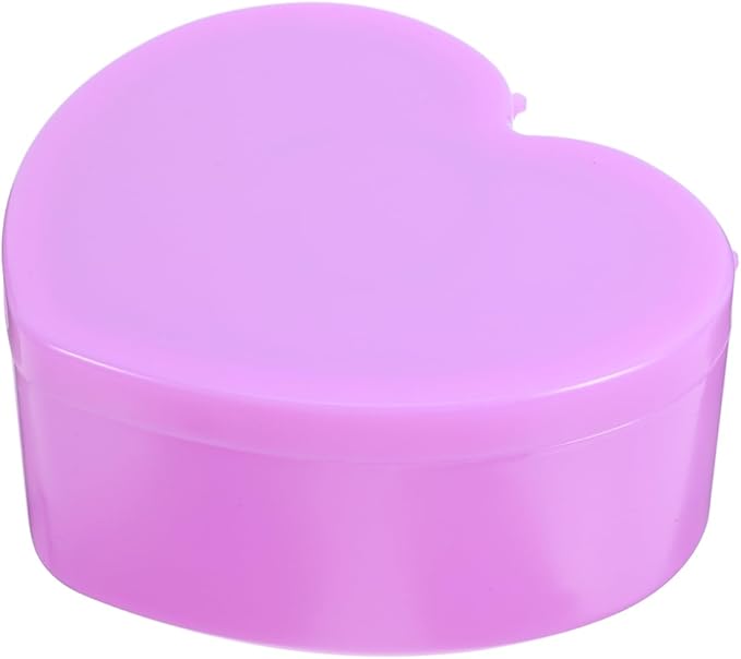 Heart Shaped Travel Jewelry Box for Girls Double Layer Jewelry Organizer with Built-in Makeup Mirror Portable Lightweight Storage for Earrings Rings Bracelets and Hair Accessories