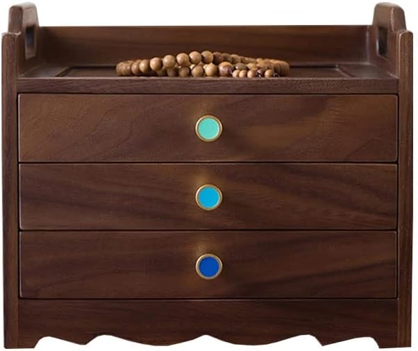Makeup Organizers Jewelry Box Storage Box Multi-Layer Drawer Jewelry Box Wooden Box Can Store Display Ring Bracelet Necklace Earrings Watch Jewelry Case