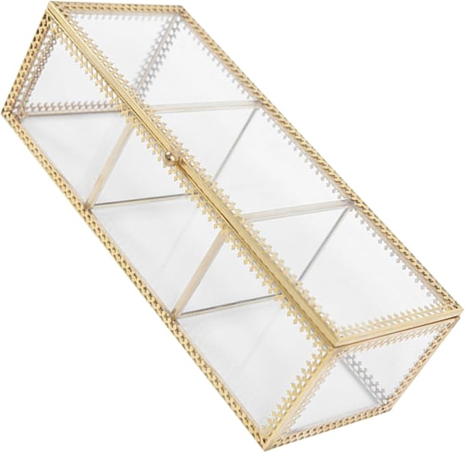 Jewelry Holder Organizer Trinket Storage Box Compartment Makeup Organizer Sections