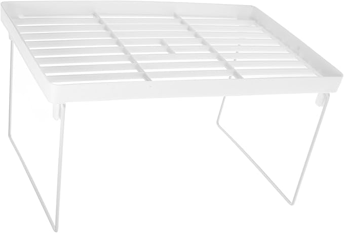 STOBAZA Elegant Foldable Storage Rack Bathroom Countertop Shelves Freestanding Organizer Multipurpose Desktop Makeup