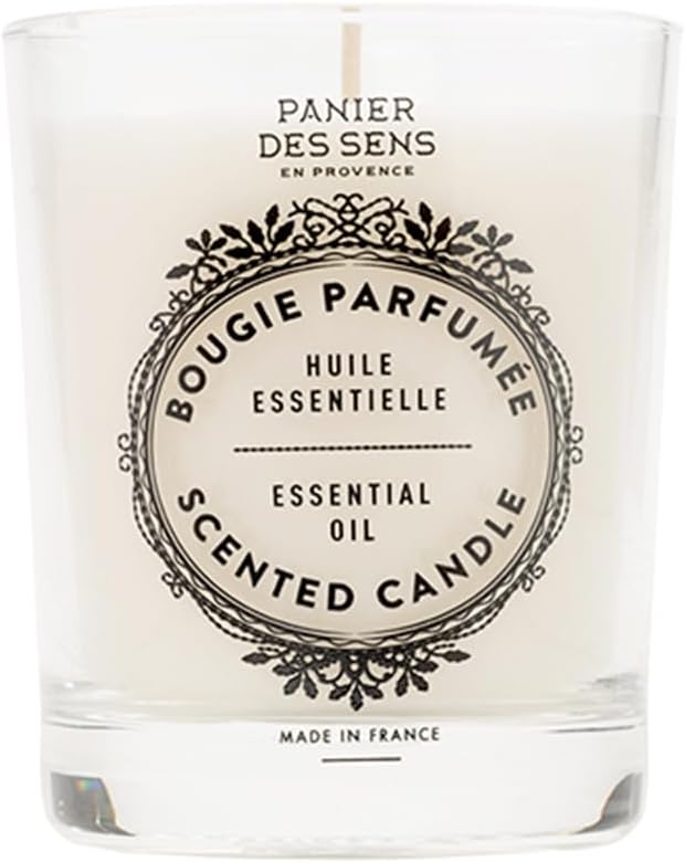 Panier des Sens Provence Candle - Hand-Poured in The South of France - Long Lasting Scented Candles up to 55 Hours Burn Time - Scented Candle - 100% Natural Cotton Wick - 6.3 oz Decorative Candles