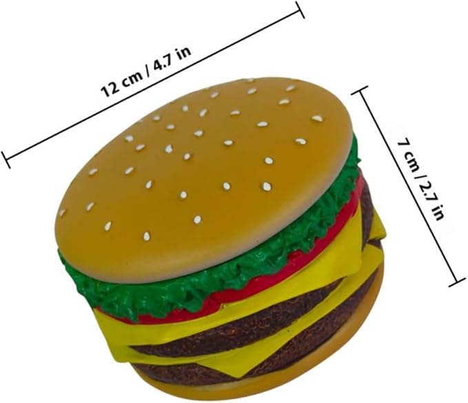 MAGICLULU Resin Hamburger Jewelry Box Small Storage Container Trinket Organizer with Lid for Bracelets and Makeup Accessories Home Vanity Organizer