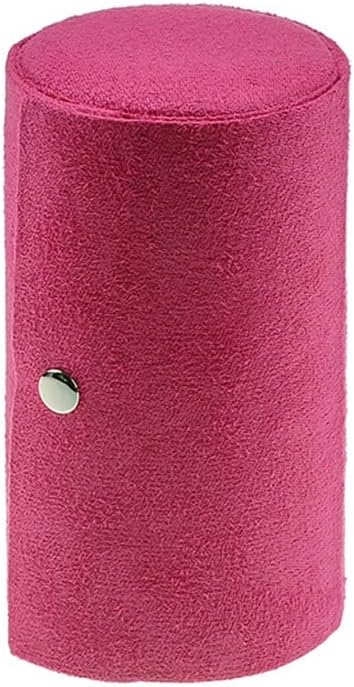 Cylinder Shaped Jewellery Storage Roll Case Velvet Travel Makeup Ring Ear Pendant Necklace Organizer Display Box (Color : D, Size : 13.5 * 7.5 cm) (A 13.5 * 7.5 cm)
