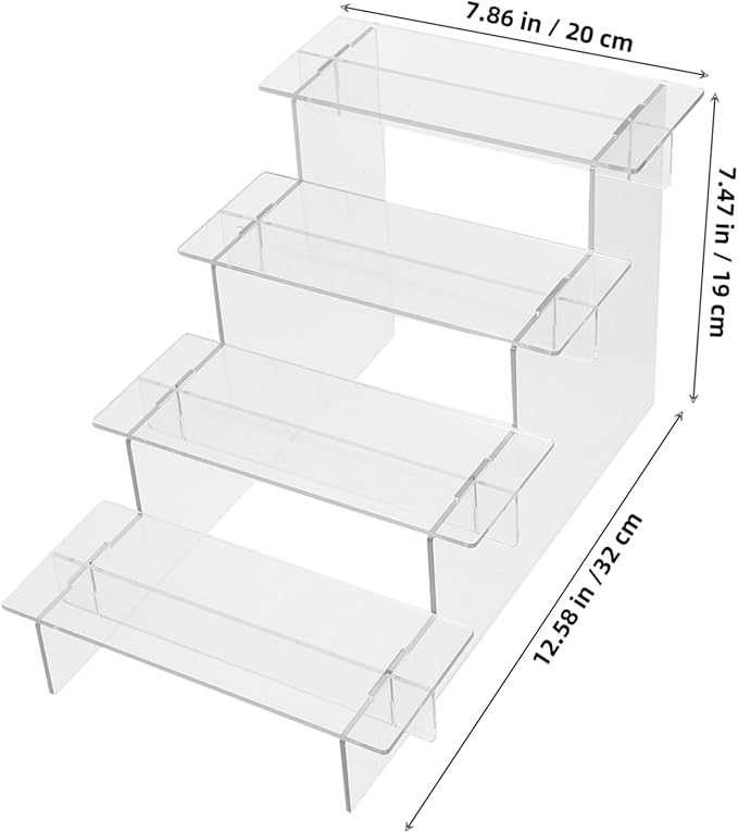 DECHOUS Collection Model Storage Rack Acrylic Figures Stand Vanity Makeup Organizer Sturdy Design