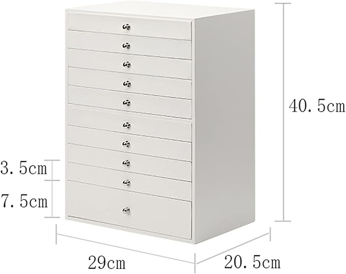 Makeup Organizers 10 Layer Leather Huge Jewelry Box for Women Watch Organizer Necklace Ring Earring Storage Gift Case for Necklace Earring Ring Bracelet Jewelry Case (Color : Pink)