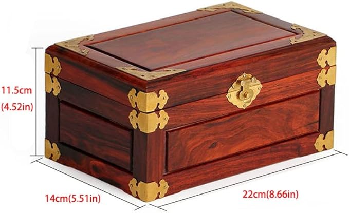 Makeup Organizers Chinese Retro Jewelry Box Storage Box Cosmetic Box Ring Earring Necklace Bracelet Watch Small Jewelry Storage Box Jewelry Box Jewelry Case