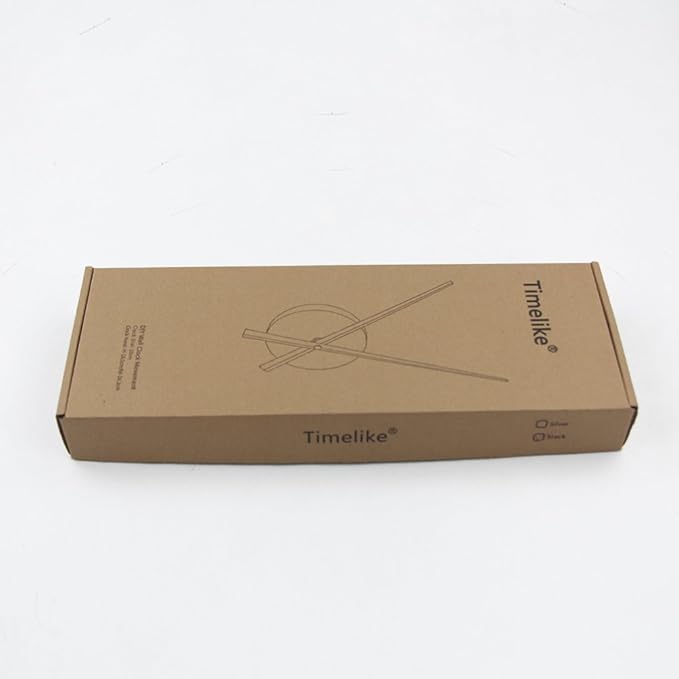 Timelike 3D Clock Hands, DIY Large Clock Hands Needles Wall Clocks 3D Home Art Decor Quartz Clock Mechanism Accessories (Gold)