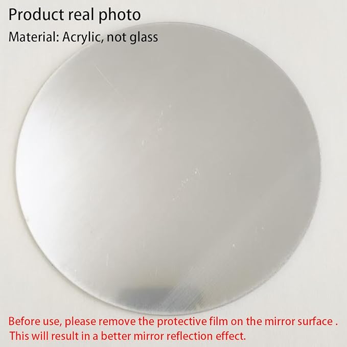 12PCS Round Mirror Centerpieces for Tables Decorations, 10" Acrylic Mirror Trays Plates for Centerpieces, Circle Mirror for Candle Plates Mirrors for Table Centerpieces Wedding Decorations
