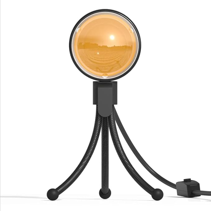 Sunset Lamp, LED Sunset Projection Lamp 16 Color Rainbow Mood Light Romantic Visual Projector with Tripod USB Lights for Living Room Home Decor Christmas Gift