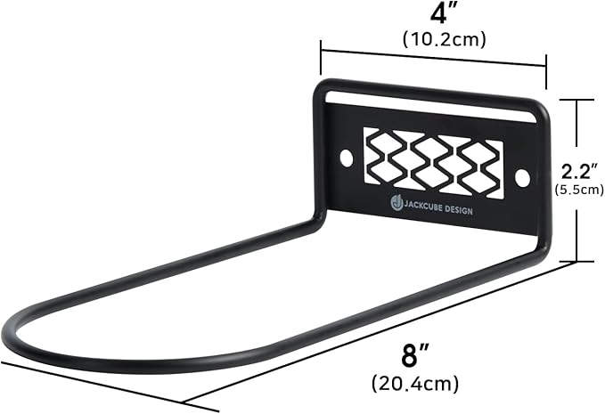 J JACKCUBE DESIGN Black Metal Floating Shoe Display Shelves for Wall Mount, Set of 6 Sneaker Showcase Organizer Rack Display -MK1068A