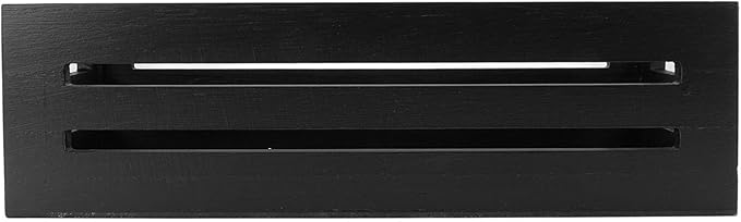 Asixxsix Wooden Storage Basket, 13 X 5.9 X 3.9in Multifunctional Storage Box, Space Saving, Decorative Farmhouse Wooden Crate for Bathroom Bedroom Pantry Toilet Paper (Black)