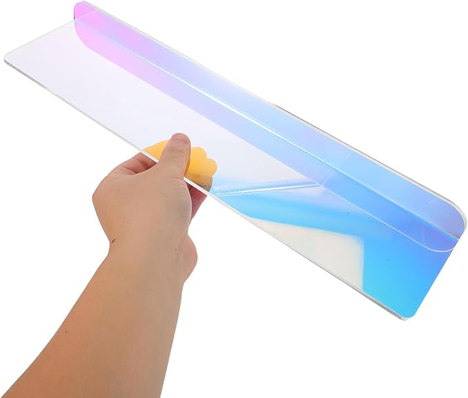 3pcs Acrylic Floating Wall Shelf 15.7"x3.5" Wall Mounted Ledge for Bathroom Utensil Rack, Bedroom Makeup Organizer, Kitchen Storage Display